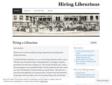 Tablet Screenshot of hiringlibrarians.com